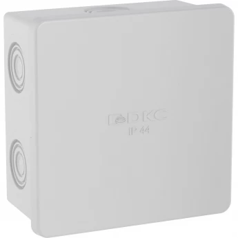 Коробка ответвительная DKC с 6 кабельными вводами диаметр 20мм, IP44, 80х80х40мм